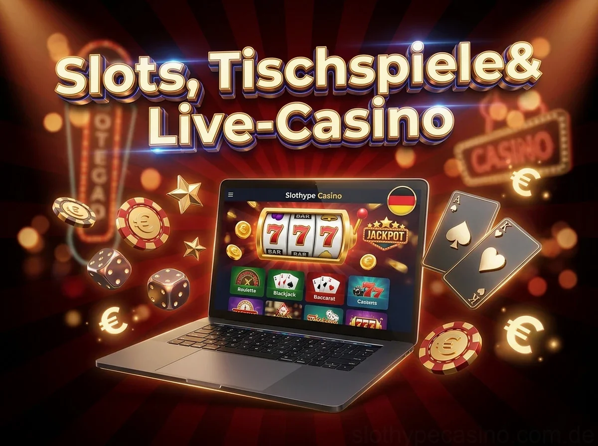 Slots, Tischspiele& Live-Casino